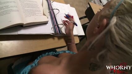 WHORNYFILMS Delta White Fucked In Class By Horny Teacher