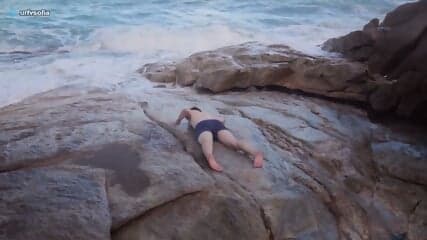 Horny Beach Adventures: 4 Sluts Begging For Dick
